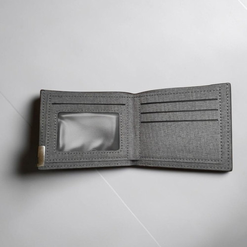 Wallet with Christogram fabric, new, gray
