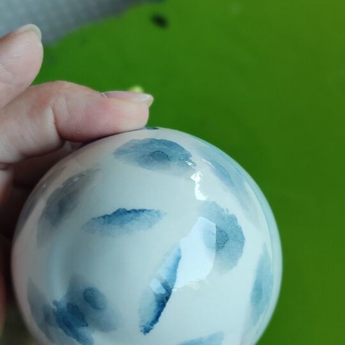 Ceramic Handcrafted Summer Egg with Sea Theme