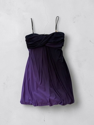 Xscape by Joanna Chen mini dress new, size 4, purple ombre satin