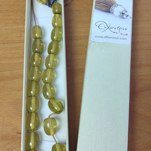 Komboloi with Natural Latin American Amber and Inclusions, Mint Condition