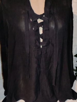 Versace blouse like new, black, classic and sexy