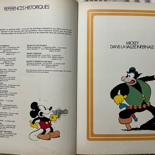 La Fabuleuse Histoire De Mickey French comic book like new, 1970 edition