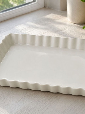 Apilco France Porcelain Bakeware like new, 20×30 cm