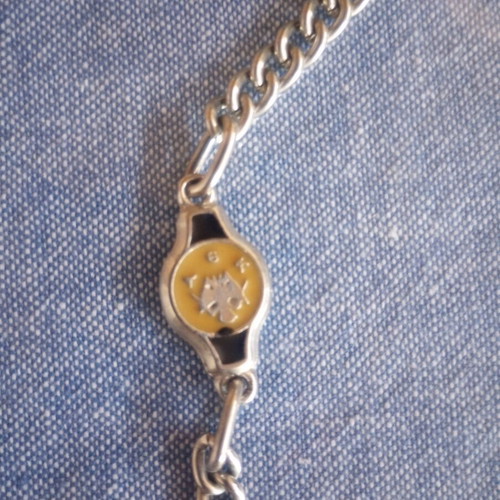 AEK Vintage Chain Keychain with Double-Headed Eagle, like new