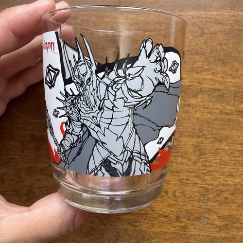 Nutella The Lord of the Rings Sauron glass used, 2003 collectible