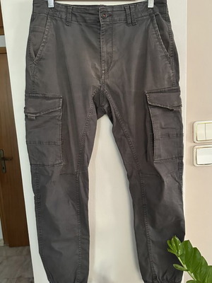 Παντελόνι cargo Jack & Jones σαν καινούργιο, γκρι και καφέ, μέγεθος L