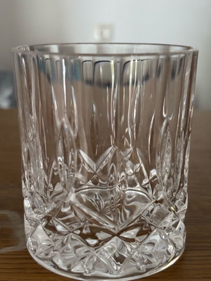 Zulovits Crystal Glasses vintage with carved design, new