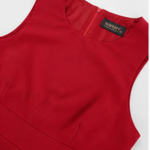 Sarah Lawrence office dress, red, size L