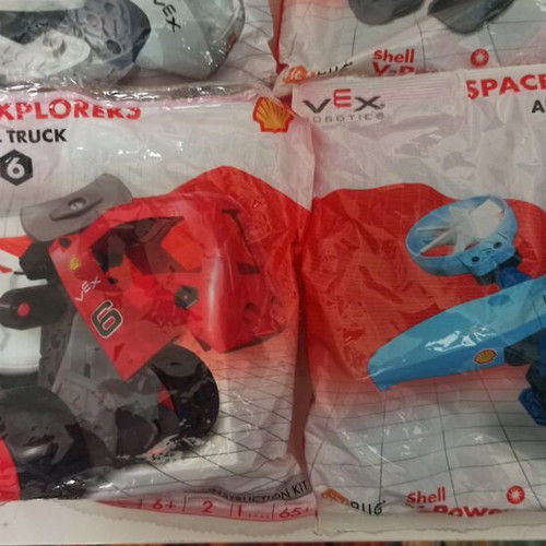 Shell Vex Robotics Space Explorers set of 6 educational assembly toys new