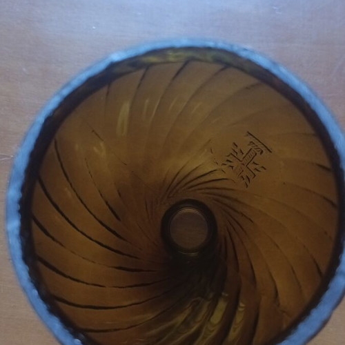 Ecclesiastical lampogialo like new, 9cm diameter, brown/olive