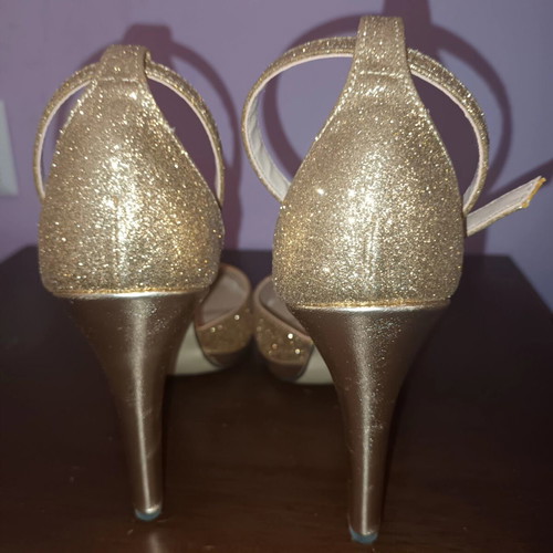 Smart Cronos heels size 37 new, pink gold glitter