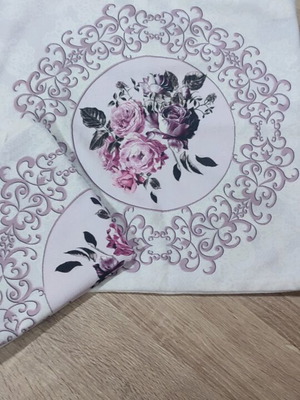Decorative pillowcases like new, set of 2 square 41x41cm