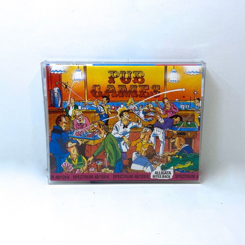 Pub Games tape cassette for Spectrum ZX used, complete in box