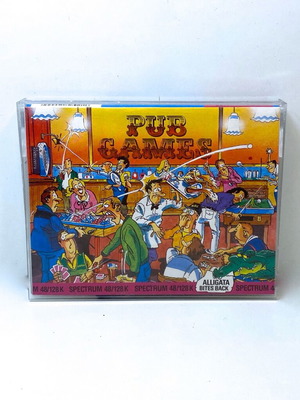 Pub Games tape cassette for Spectrum ZX used, complete in box