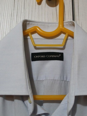 Ανδρικό πουκάμισο Oxford Company μεταχειρισμένο, γαλάζιο, μέγεθος L