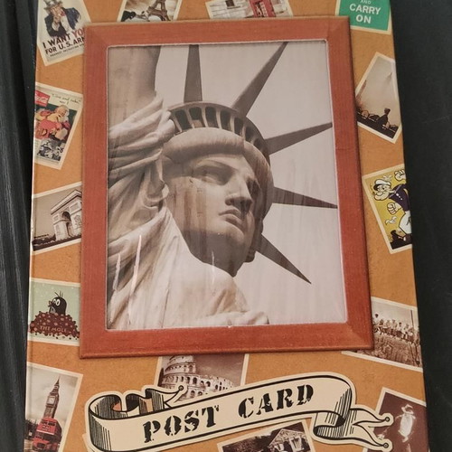 Collectible set of 32 vintage postcards with world landscapes and photos