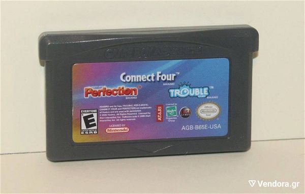  Nintendo Game Boy Advance Perfection, Connect Four and Trouble se kali katastasi / litourgi timi 5 evro