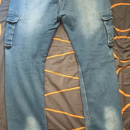 Cargo pants Pop air and Pull n Bear XL like new, blue and green