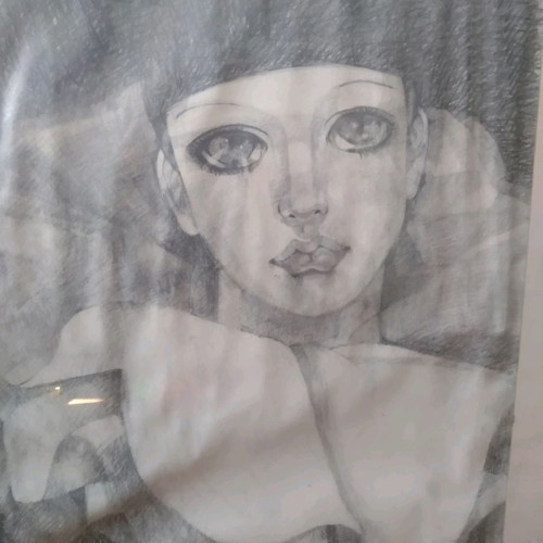 Arlekinos charcoal drawing used by unknown artist