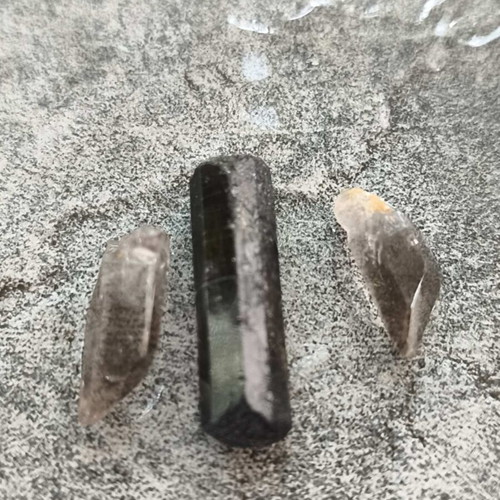 Energy Crystals Tourmaline and Smoking Quartz new