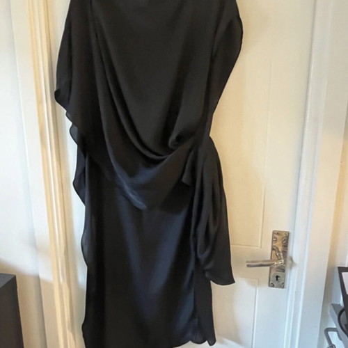 Zara cape dress new, one size, black