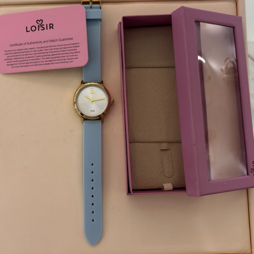 Loisir women's watch new with blue silicone strap