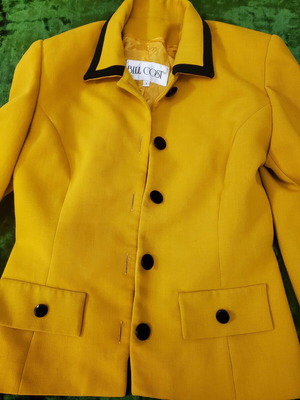 Bill Cost women's jacket yellow with black details used