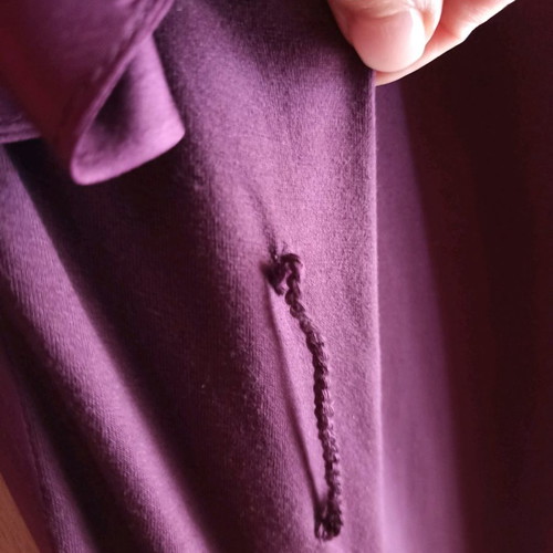 HOSS Intropia dress used, viscose and silk, size large, purple