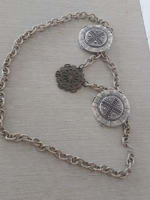 Nidodileda belt new adjustable silver