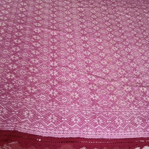 Vintage loom blanket used with stains 2.05x1.55