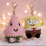 Handmade Patrick Bob Keychain new