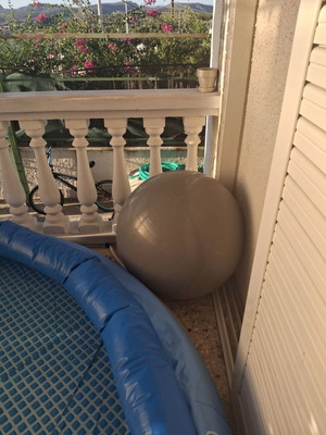 Exercise ball large like new