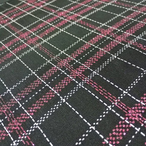 Women's elastic shiny blouse like new, black and pink