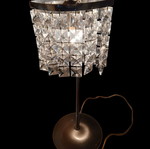 Table lamp with crystals like new