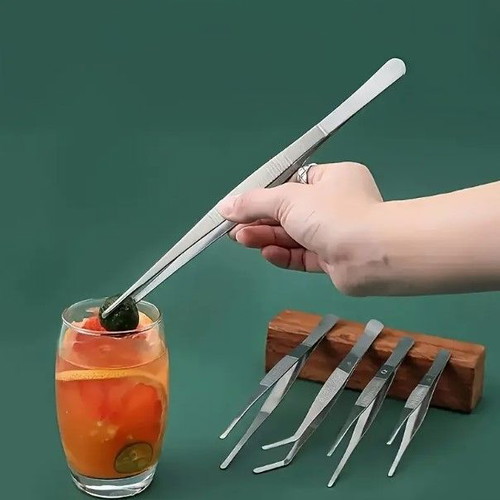 Stainless steel tweezers 20cm new precision CR