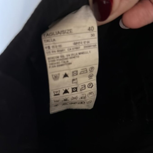 Sisley pants used, black and gray, size S