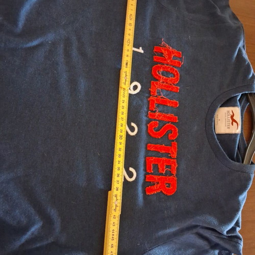 T-shirt Hollister dark blue, like new, size M, 100% cotton