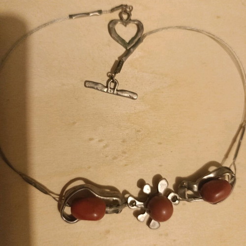 Handmade jewelry like new made of metal