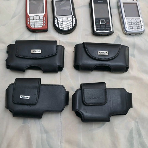 Nokia 4 phones like new from collection with leather cases
