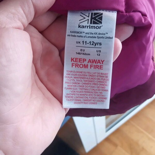 Karrimor kids jacket 11-12 years like new