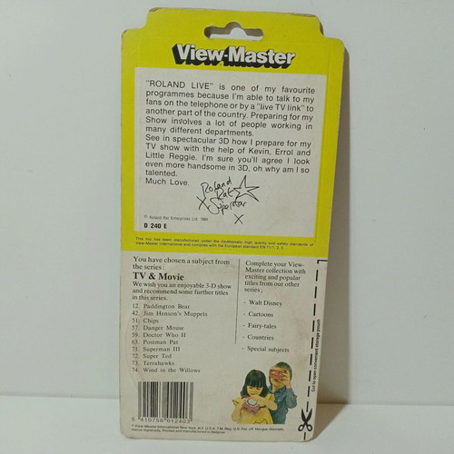 View Master European Exclusive 1984 Roland Rat Superstar 3 Reels new