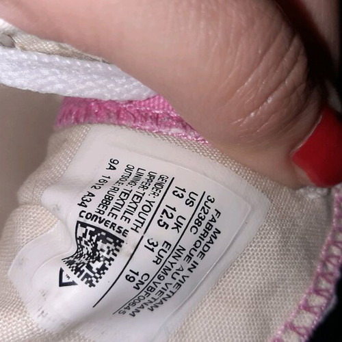 Converse All Star kids shoes used pink size 31
