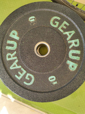 Ολυμπιακοί δίσκοι βαρών Φ50 SBR 10kg & 5kg σαν καινούργιοι