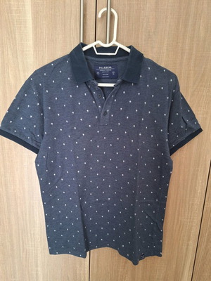 Zara Polo Navy T-shirt used, size Small, blue