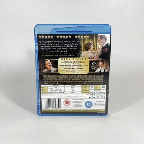 The King's Speech Blu-ray like new with English subtitles