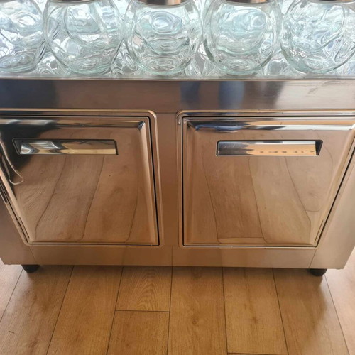 Professional Inox Counter Refrigerator 120x60cm 2 Doors New