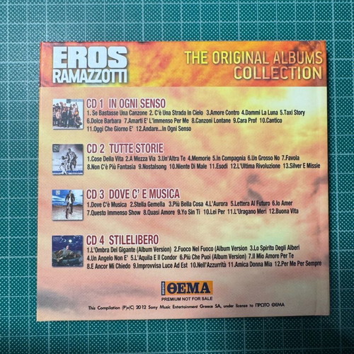 Eros Ramazzotti The Original Albums Collection CD used, 4 discs