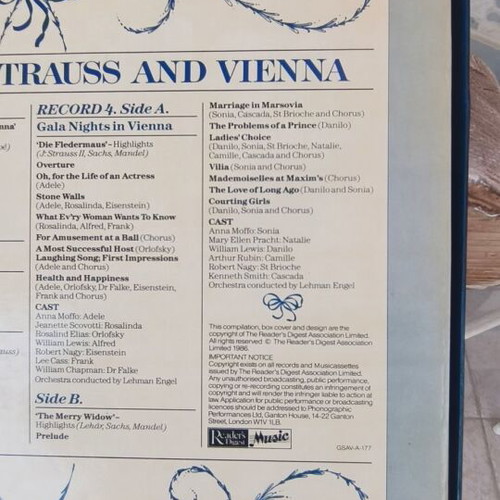 The Magic of Strauss and Vienna vinyl LP collection used, classical music