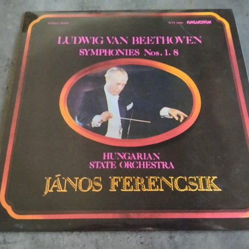 Beethoven Symphonies Nos 1 & 8 vinyl used, classical