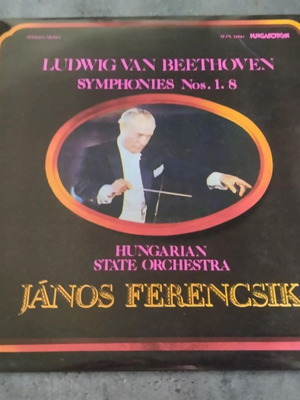 Beethoven Symphonies Nos 1 & 8 vinyl used, classical